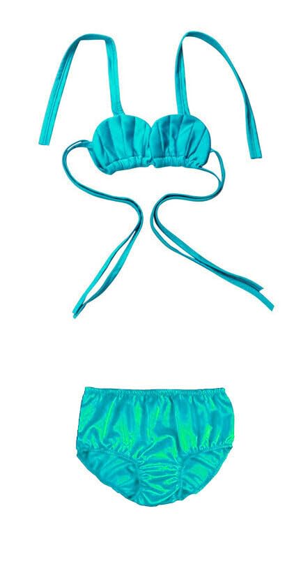 HIBA CREATIONS Baby Girl Swim Suit Bikini Set Bathing Suit Swim Suit Bikini Set 0-6 Months Blue - Image 3 thumbnail