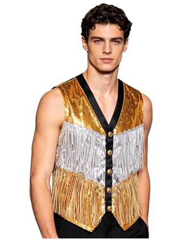 Chaqueta chaleco de baile jazz con brillo para hombre blazer de fiesta Freebily