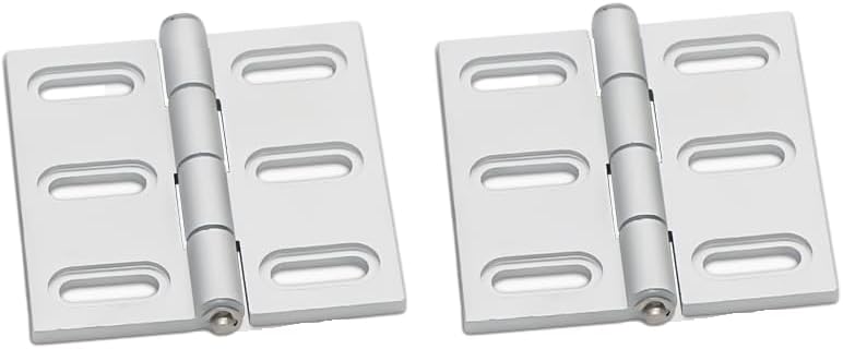 Butt Door Hinge Pieces of Silver Silent Aluminum Alloy Profile Equipment Cabinet Folding Hinges