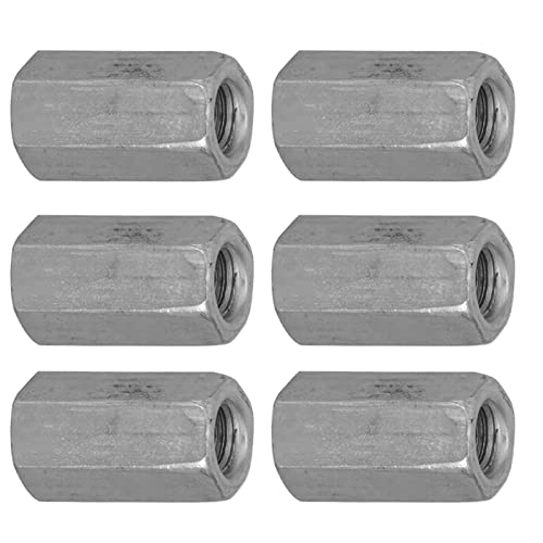 Akozon Ensemble de Luxe de 10 écrous à Tige Longue : Entretoises d'écrou à Manchon Hexagonal en Acier au Carbone plaqué Zinc (M6*18)