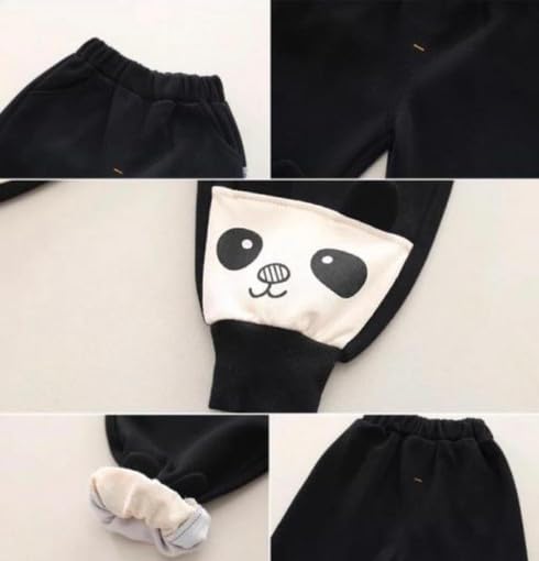 Image of Sundar Fashion Baby Boys & Girls Panda Print Clothing Set | Full Sleeve Cotton Sweatshirt & Pants | Soft Winter Outfit for Infants & Toddlers (0-3 Months to 5-6 Years)