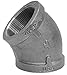 Anvil 0310023007 Malleable Iron 45 Degree Elbow Class 150