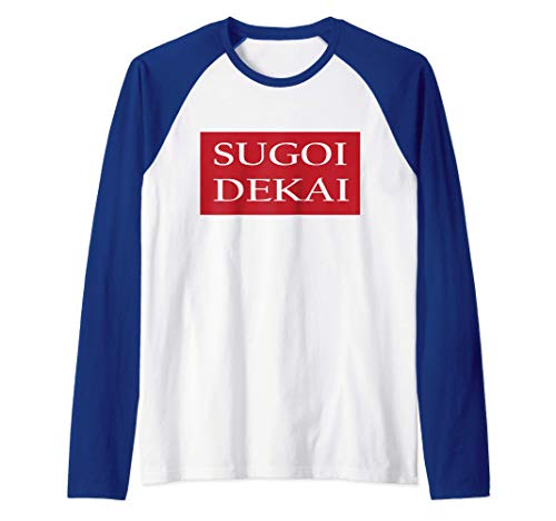 Sugoi Dekai Halloween Shirt Anime Raglan Baseball Tee