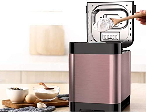 YXZQ Brotbackautomat, Edelstahl, 3 Brotgrößen, 3 Farben Krust, Einstellreserve ohne Gluten – Bild 3