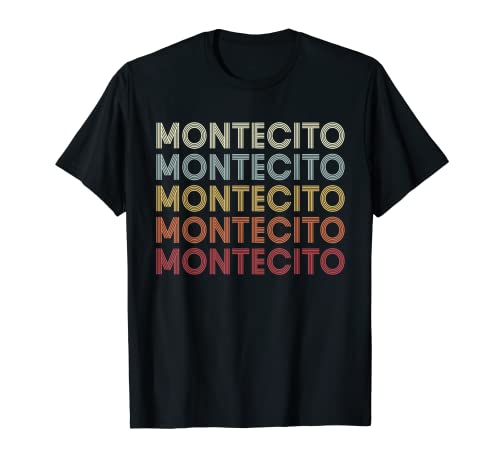 Montecito California Montecito CA Retro Vintage Text T-Shirt