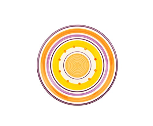 Unitable Cefalu, 18-delige bordenset, servies in mediterrane stijl, platte borden en soepborden van porselein van Rose&Tulipani, geschikt voor magnetron en vaatwasser - Image 5