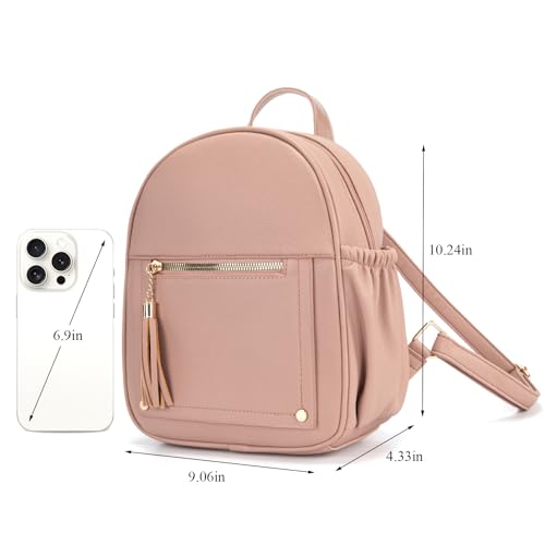 Image of Montana West Mini Backpack Purse for Women Anti Theft Backpacks with Secured Zipper and Tassel