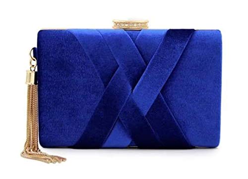 toobacraft Handicraft Velvet Clutch for Women | Elegant Rectangular Evening Purse with Crystal Clasp Lock-picture-43