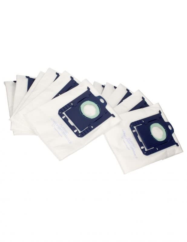 Sacchetti Per Aspirapolvere FIGEVIDA Compatibili Electrolux E201SM - 12 Pezzi - Bianco