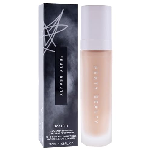 Soft Lit Naturally Luminous Longwear Foundation - 190 Light Medium Warm by Fenty Beauty for Women - 1.08 oz Foundation - Image 4