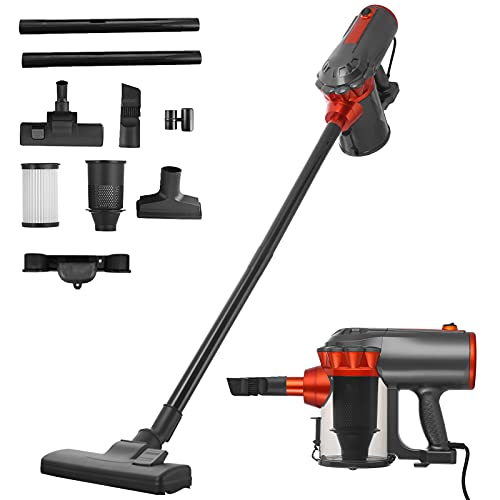Farsaw Stick Vacuum Cleaner 18KPa Powerful Suction, 1.5L High-Capacity HEPA Filter, 4 in 1 Corded Handheld Vac for Hard Floor Carpet Pet Hair (18000PA)