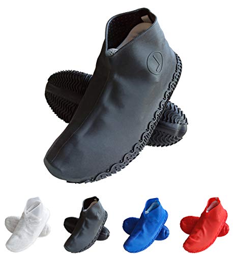 Reusable Waterproof Shoe Covers, Silicone Rain & Boot Shoe Covers,No-Slip Rubber Shoe Protectors