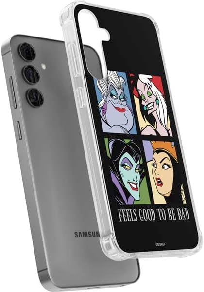 Skinit Clear Phone Case Compatible with Galaxy S24 Plus - Officially Licensed Disney Villains Characters Feels Good to Be Bad Design