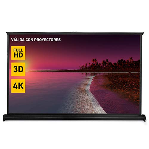 Phoenix Technologies - ecrã de projeção manual portátil dobrável formato para chão ou mesa (16:9)