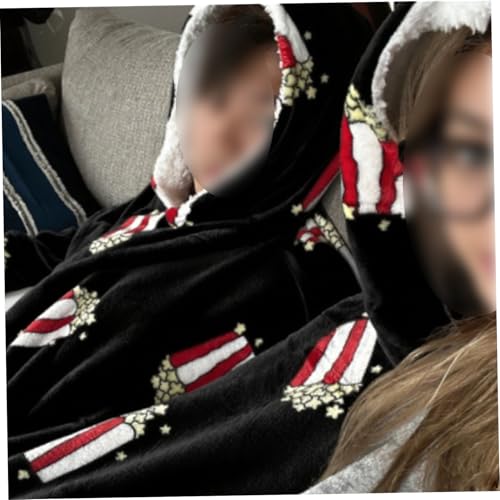 Sweat à capuche pour couple à deux places pull géant hiver confortable - 2