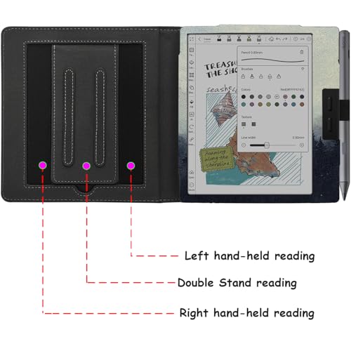 Housse Onyx Boox Go 7 double support idéale pour lire dans le train - 3