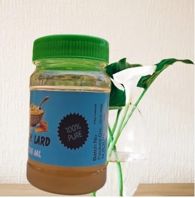 Home made pure Pork Lard, lard,pandri koluppu ennai, Handi kobbu,Laard oyal pack of 200 Ml 1