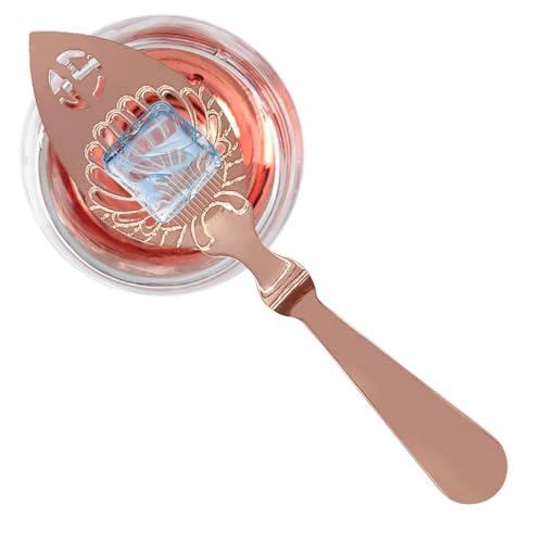 Fizepgo Absente Spoon - Wormwood Spoon with Hollow Design - Kitchen Bar Tool Absinthe Fountain Spoon Stainless Steel Slotted Serving Spoons for Kitchen Restaurant