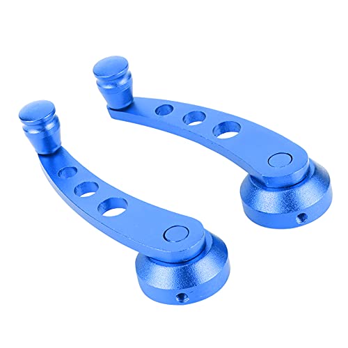 Image of Universal Window Winder Glass Cranks Aluminum Alloy Riser Handle Car Refitting Window Cranks Winder Glass Cranks Window Handle Door Window Winders (Blue)