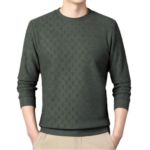 Men's Four Seasons Round Neck Solid Color Sweater Casual Long Sleeve Jumper