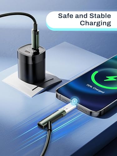 Image of OJOS Lightning to USB C Microphone Adapter (Not for Headphone /Data), USB C Male to Lightning Female Adapter Compatible with Wireless Lavalier Microphone for iPhone 16 /15 Plus Pro Max, iPad Pro /Air
