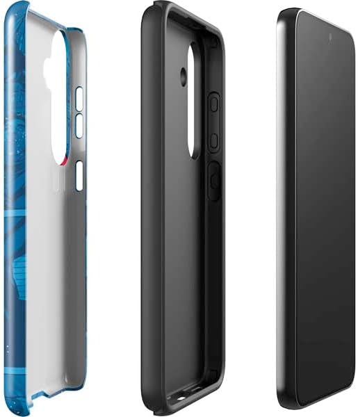Skinit Impact Phone Case Compatible with Galaxy S24 - Officially Licensed DC Comics Superman Logo Background Pattern Design