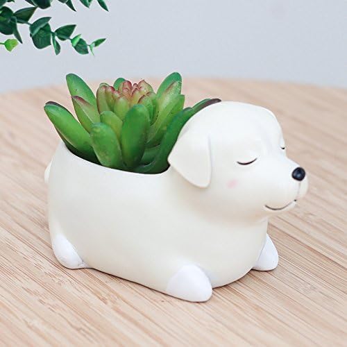 Labrador Dog Succulent Planter Pots for Office House Balcony Landscape Creative Decorative Flower Pots (Labrador Dog) image 4