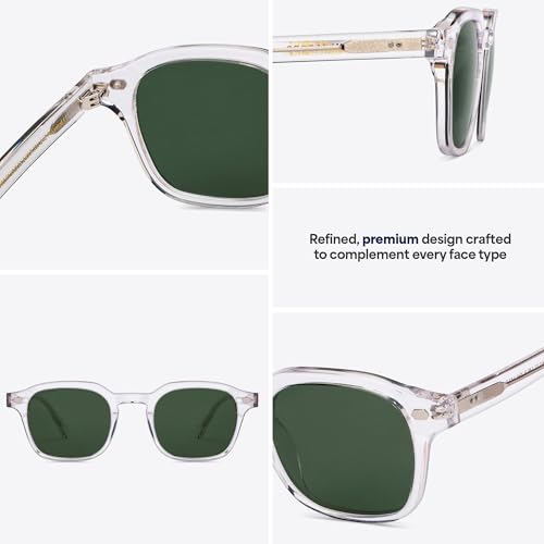 Image of John Jacobs|Uv Protection Polarized Sunglasses For Men & Women | Full Rim Square JJ S13082-C1 Large