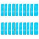 20pcs Kühl Patch 2x5in Nicht gewebter Stoffkühlkissen mit verdicktem Gel atmungsaktiv ＆ tragbares Fieber Patch für Kinder Erwachsene im Freien Fahrt Fahren