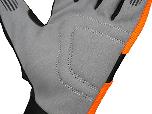 Rostaing Optipro/it09 Handschuh vertragen, absorbiert Schock in Handfläche. Komfort., orange/schwarz/grau, 09