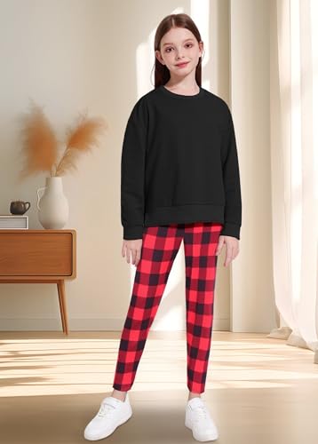 Image of Girl Clothes Sweatshirt Pullover Leggings Tracksuits Outfit 2PC Girls Clothes Size 6-14
