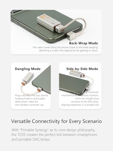 Câble USB OTG dd HiFi TC03SL décodeur audio flexible pour smartphone Android - 5