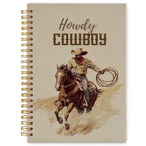 Carnet de notes Western vintage, l'idée cadeau Country Rodéo originale pour homme et femme