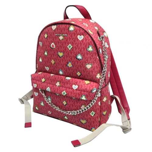 [Michael Kors] [マイケルコース] リュック SLATER MKシグネチャー トランプ ミディアム バックパック 35F5S04B6I DK RASPBERRY アウトレット レディース [並行輸入品]