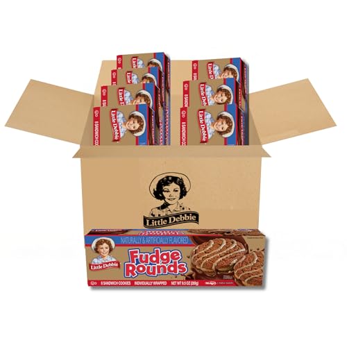 Little Debbie Fudge Rounds, 64 Sandwich Cookies (8 Boxes)