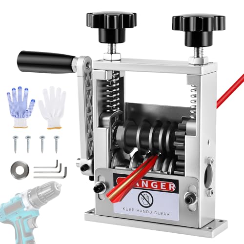 Wire Stripper Machine, Manual Cable Stripper Machine with 6 Channel & 5 Blades, Copper Cable Stripping Tool for 3-17mm Cable, Electric Wire Stripper Tool Scrap Copper Cables Recycling