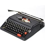 ★【MACHINE À ÉCRIRE MANUELLE VINTAGE】Cette machine à écrire manuelle portable est exclusive. Parfaite pour ajouter des enveloppes, écrire des lettres, prendre des notes ou même écrire un roman. Toujours prête à l'emploi, elle vous évite les soucis de démarrage, de piles, de prises de courant ou de logiciels complexes.
