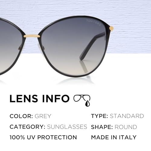 Tom Ford FT0320 PENELOPE Round Shape Sunglasses + Bundle With eSHADES Eyewear Cleaning Kit4