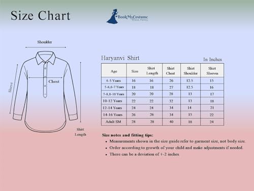 Image of BookMyCostume Haryana State Traditional Thel Costume for Girls and Women 5-6 years