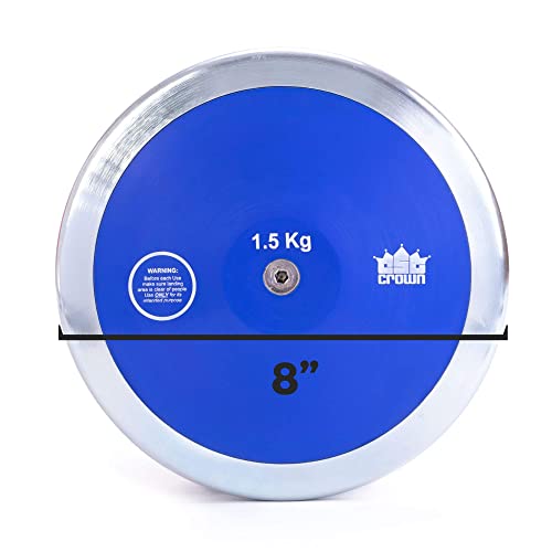 Image of Crown Sporting Goods 1.5kg High Spin Discus, 80% Rim Weight - Official Track & Field Throwing Discus for High School & College Throwers, High Spin - Outdoor Competition & Practice Discus