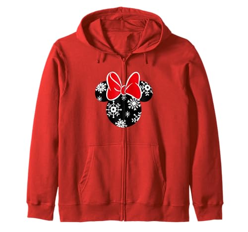 Minnie Snowflakes Zip Hoodie Disney protège du froid avec style et confort