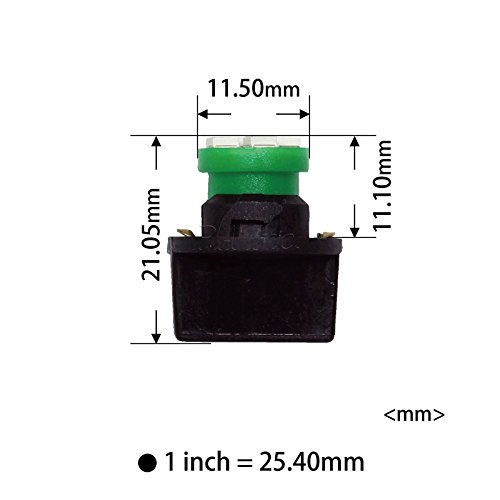 PA LED 6PCS T10 168 194 Luz Panel Instrumentos Dash 12V miniatura 5
