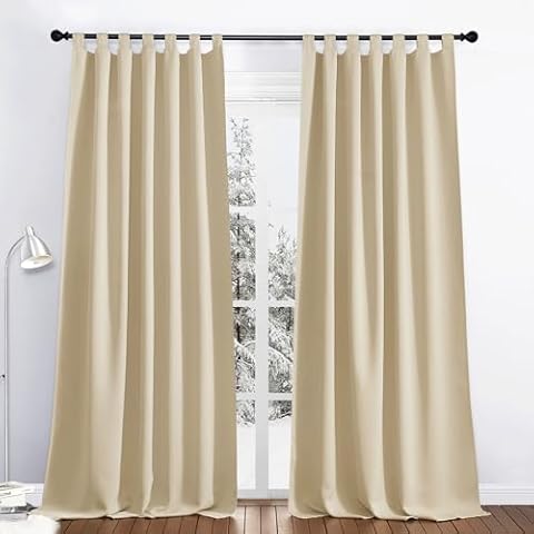 Rideaux Extérieurs PONY DANCE Jaune Beige Cover