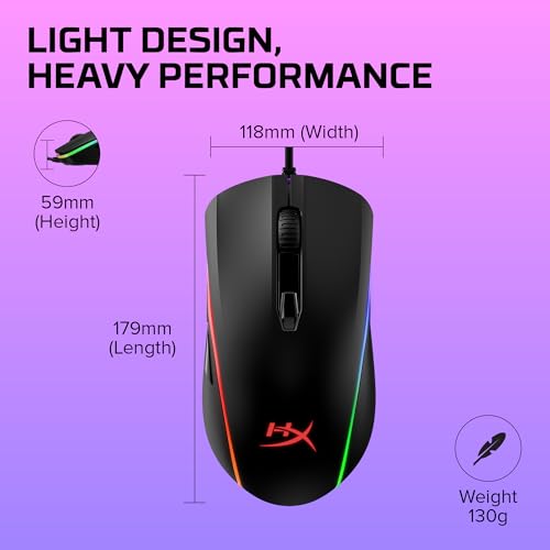 Pulsefire Surge, Mouse Gaming Cablato, Illuminazione RGB, 6 Tasti Programmabili, Fino a 16000 DPI, Resistenza fino a 50 Milioni di Clic, 3 Dispositivi Collegabili, Nero - Mouse gaming - Immagine 9