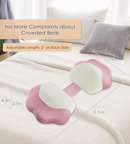 Image of Pregnancy Pillows for Sleeping, Memory Foam Maternity Pillow Support for Back Belly HIPS, Adjustable Travel Wedge Pillow for Pregnant Women, Side Sleeping Pregnant Pillows with Velvet Cover