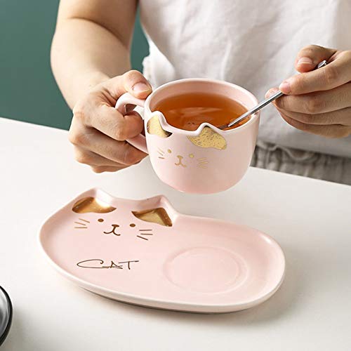 Amazon.co.jp: コーヒーカップ セラミックコーヒーカップセット漫画猫 