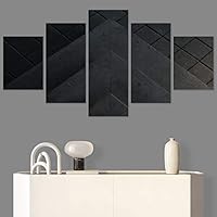 SIGNWIN 5 Panel Canvas Wall Art Abstract Architecture Modern Artwork for Home Decorations Ready to Hang - 60