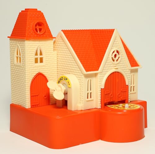 Image of Toyzone Katty Castle Coin Bank - Orange |Classic Cat House Toy | Coin Stealing Cat House |House of Cat | Coin Collecting Saving Bank for Kids |for 3+ Year