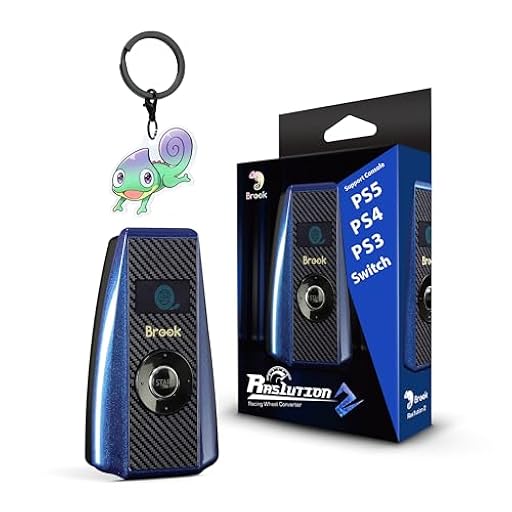 Brook Ras1ution 2 con llavero - Convertidor de rueda de carreras para juegos de carreras en las consolas originales PS3/PS4/PS5/Switch [versión exclusiva] | Ya disponible en tu tienda friki favorita! En mundofriki.es!
