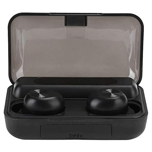 Tung bas hörlurar öronsnäckor hörlurar Snygg Wireless hörlurar, CD mönster Tri? Display Bluetooth 5.0 Hörselskydd äkta trådlös öronsnäcka, brusreducering Bluetooth Ster bärbar minihögtalare för sport,